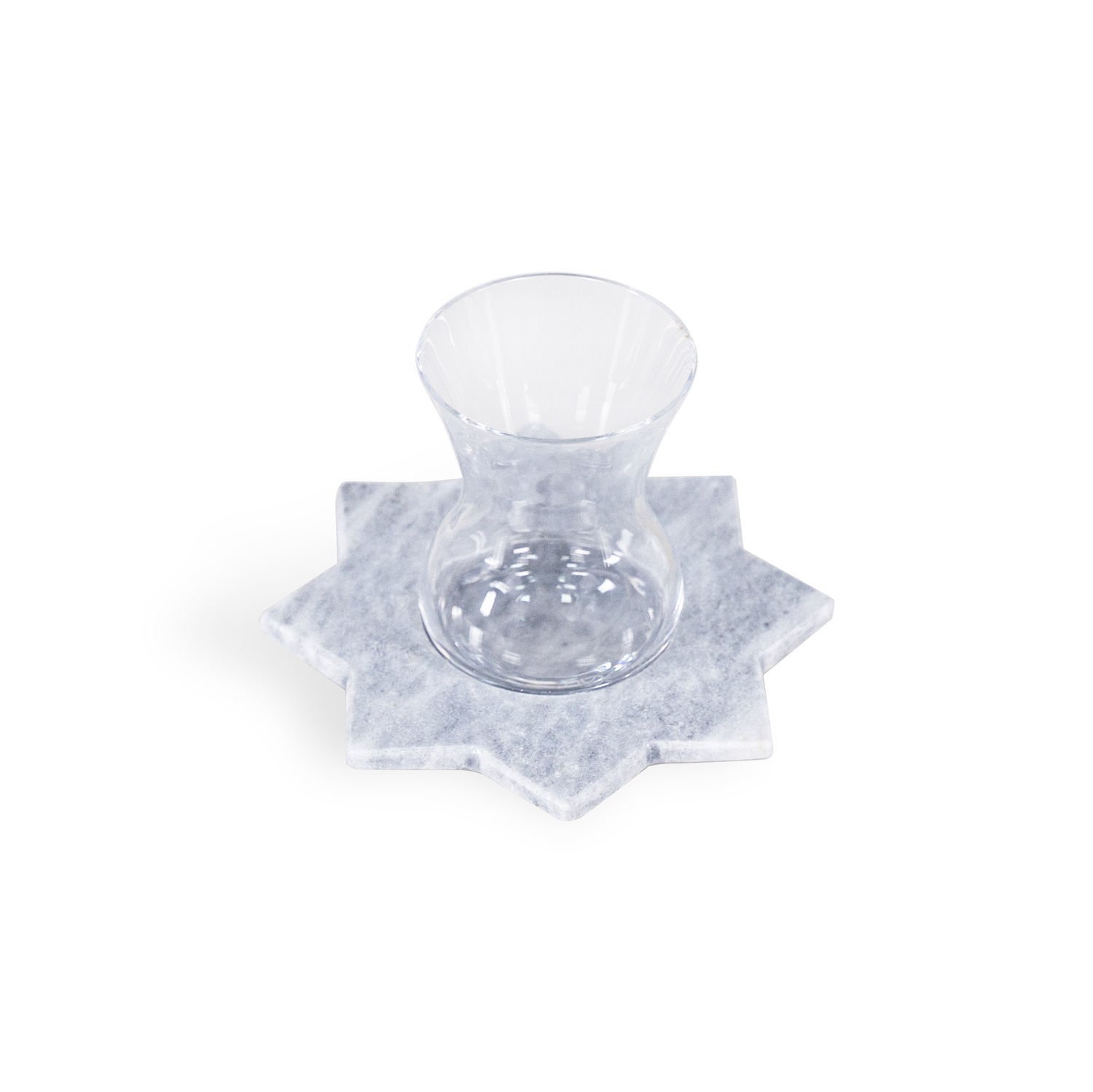 Selçuklu Yıldızı Çay Bardağı 2\'li Set Gri