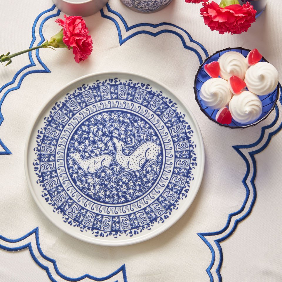 Zennup Geyik Düz Tabak 24cm