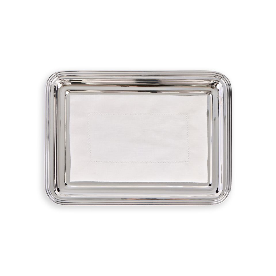 Kavuk Baton Tepsi Gümüş