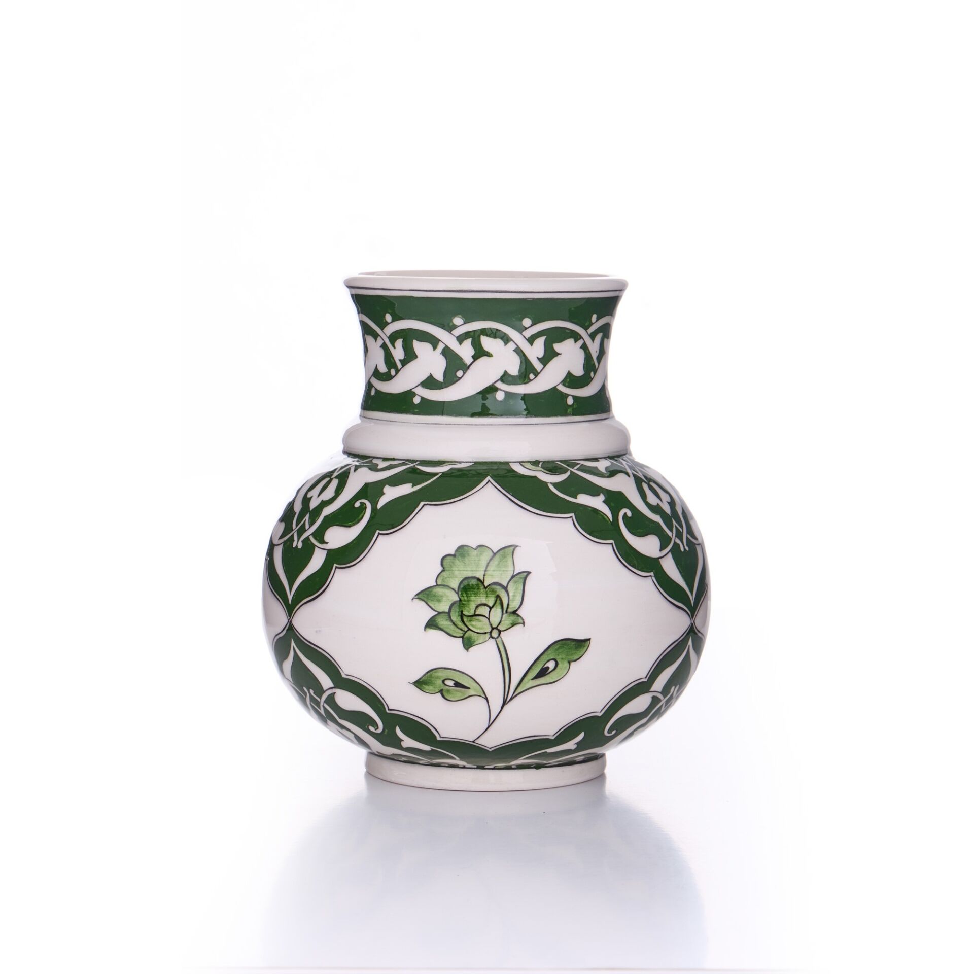 Çini Vazo Yeşil